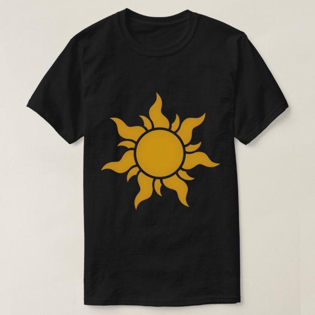Tangled Kingdom Sun Fitted T-Shirt (Design Front)
