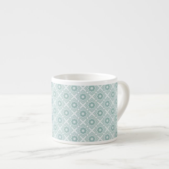 Tangled Lattice Pattern Espresso Cup (Front Right)