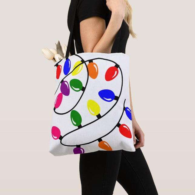Tangled Lights Tote Bag (Close Up)