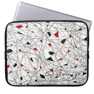 Tangled Lines Abstract Pattern Laptop Sleeve