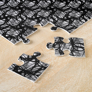Tangled Lines With Shadows Jigsaw Puzzle