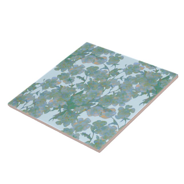 Tangled Moonlit Buttercups Ceramic Tile (Side)