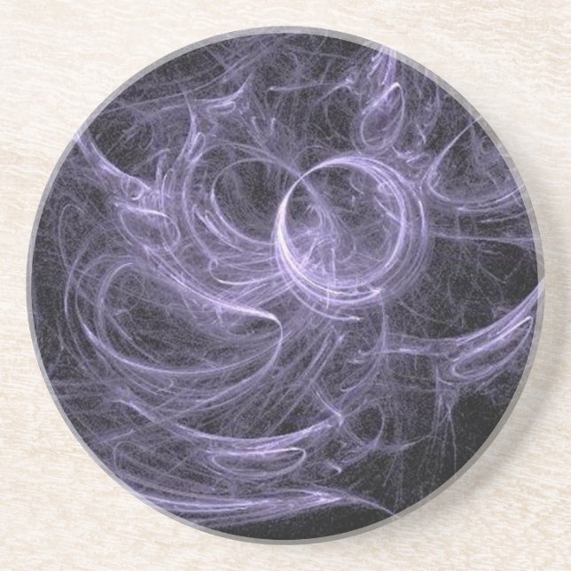 Tangled Purple Swirls Coaster (Front)
