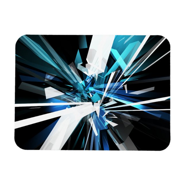 Tangled Rectangles #2 Magnet (Horizontal)