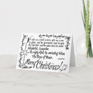 Tangled Religious Christmas Card