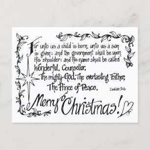 Tangled Religious Christmas Postcard
