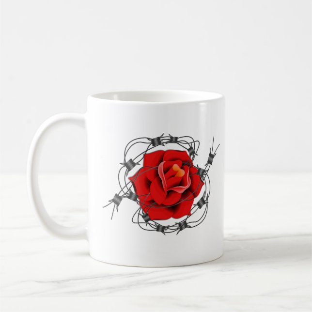 Tangled Rose Coffee Mug (Left)