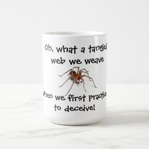 TANGLED WEB OF LIES   COFFEE MUG