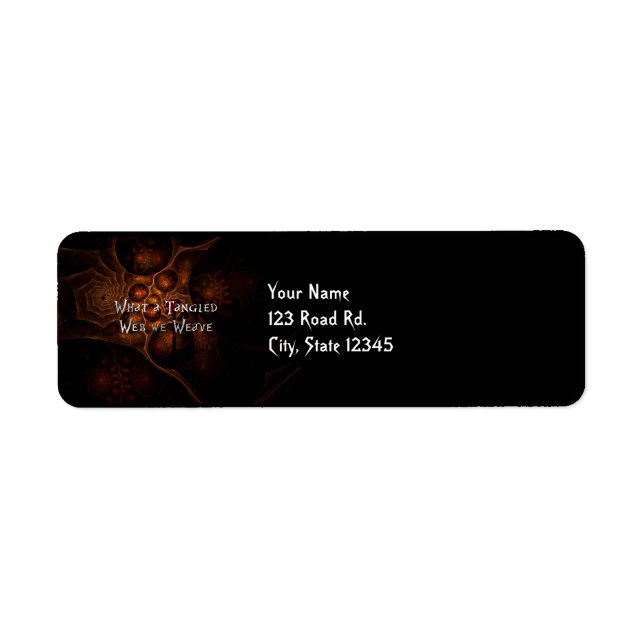 Tangled Web Return Address Label (Front)