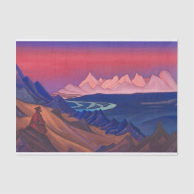 Tanglha, Song of Shambhala by Nicholas Roerich Tissue Paper (Front)
