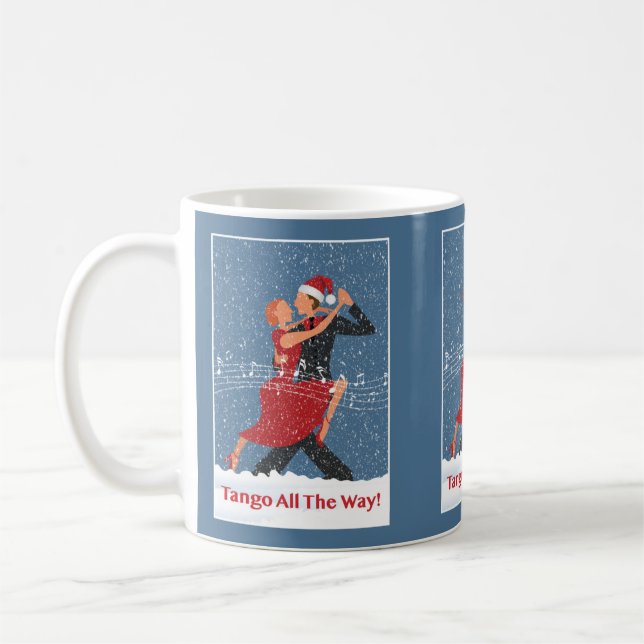 Tango All The Way Christmas Tango Dancers Coffee Mug (Left)