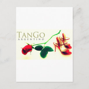 Tango argentino vintage postcard