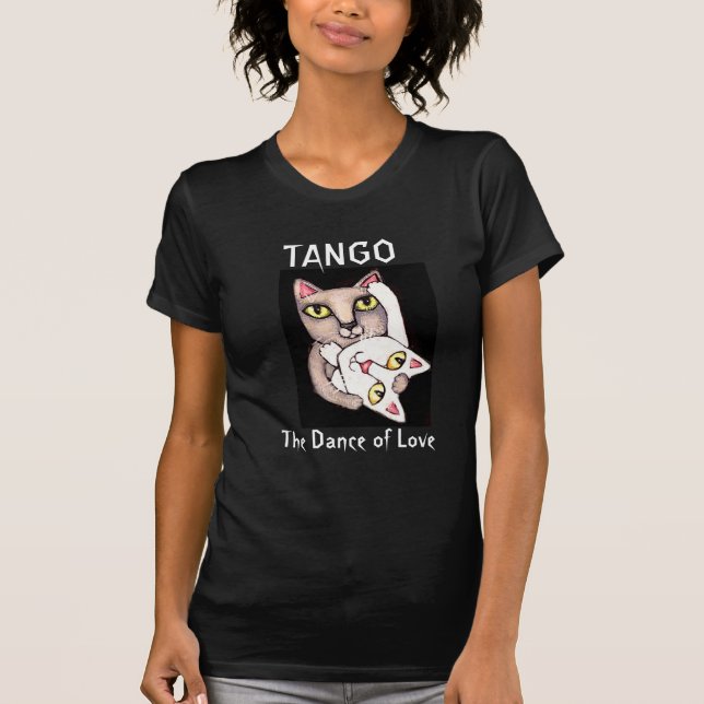 Tango Cats Dancing T-Shirt (Front)