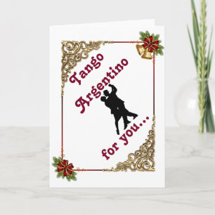 Tango Christmas Holiday Card