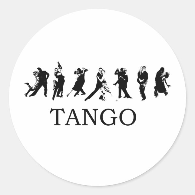 TANGO CLASSIC ROUND STICKER (Front)
