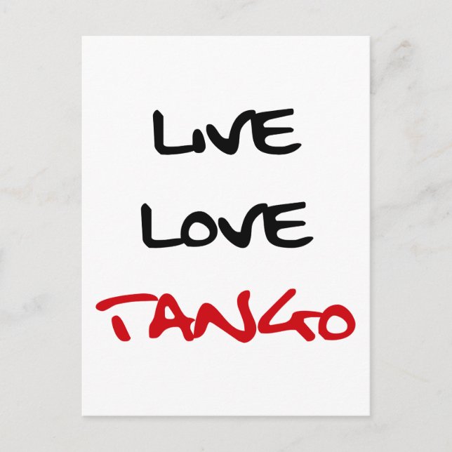 Tango Dance cool design! Postcard (Front)