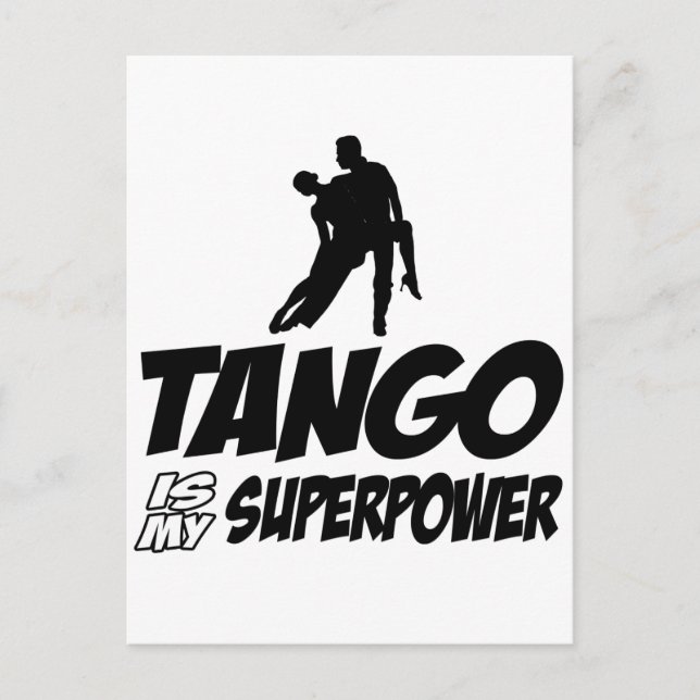 Tango dance designs postcard (Front)