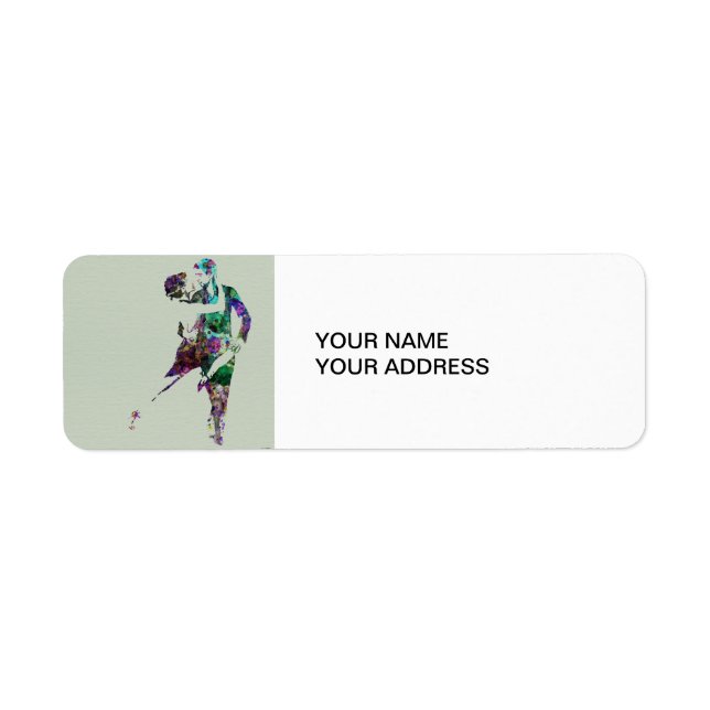 Tango Dance Return Address Label (Front)