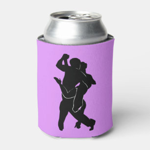 Tango Dancer Couple Purple Can Cooler Your Colours