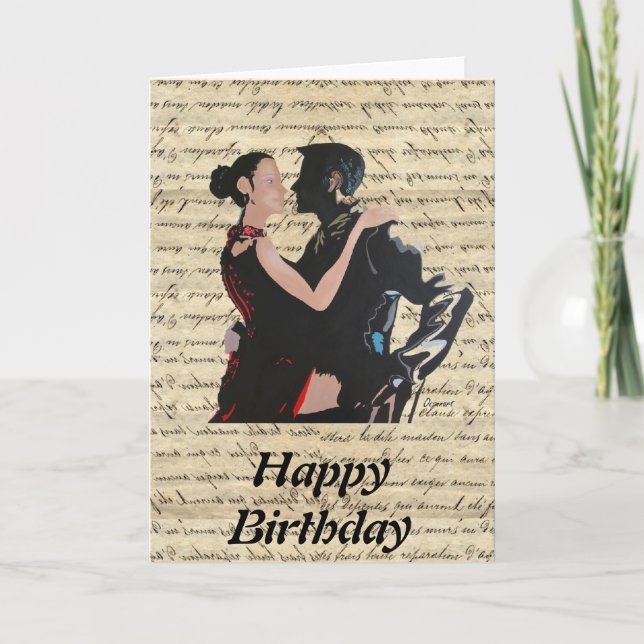 Tango dancers card (Front)