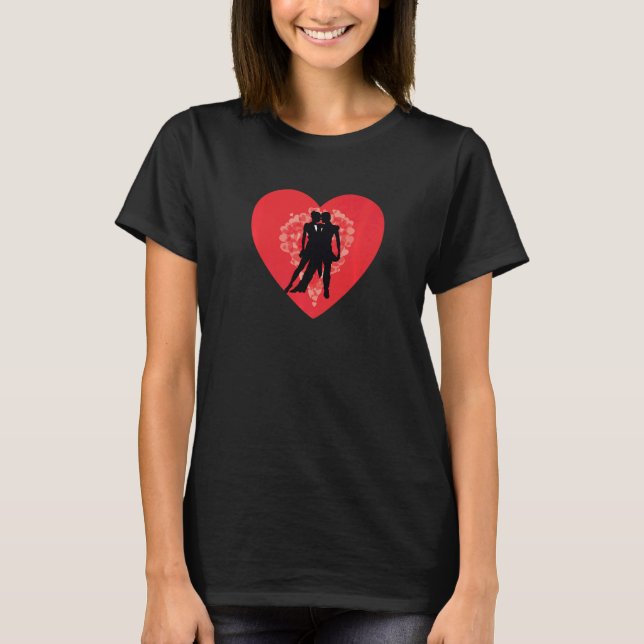 Tango Dancers Couple Argentine Ballroom Dance Danc T-Shirt (Front)