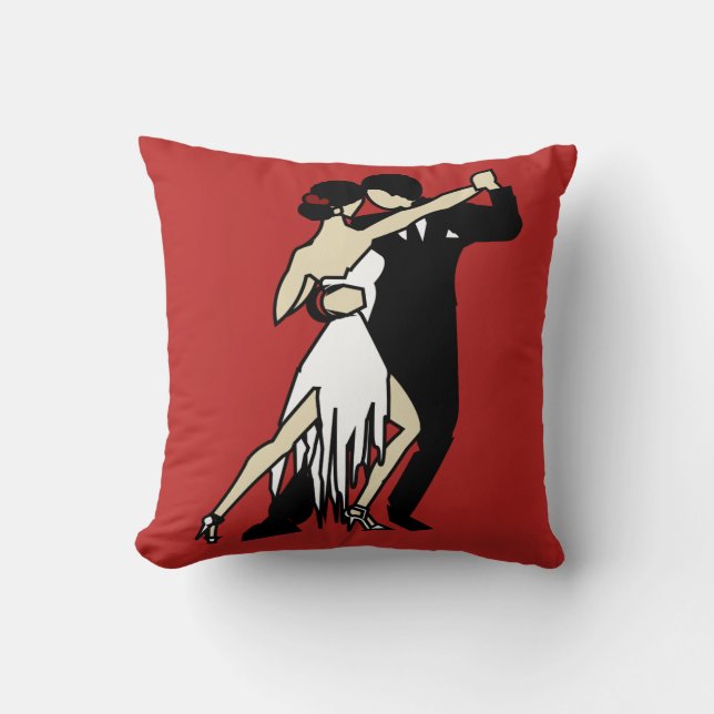 Tango Dancers Cushion (Front)