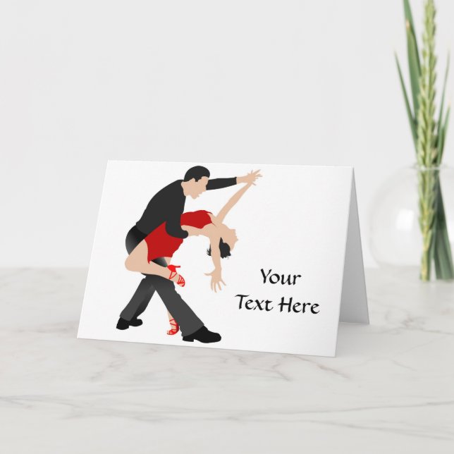 Tango Dancers (customised) Card (Front)