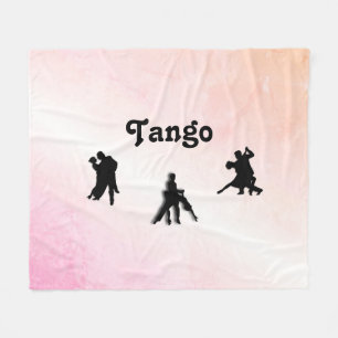 Tango Dancers Fleece Blanket