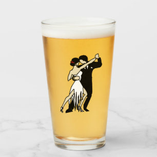 Tango Dancers Glass