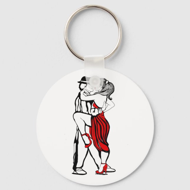 Tango Dancers Key Ring (Front)
