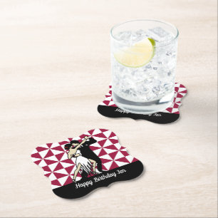 Tango Dancers Paper Coaster