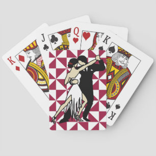 Tango Dancers Playing Cards