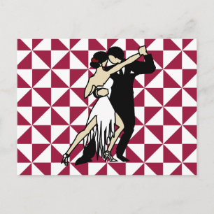 Tango Dancers Postcard