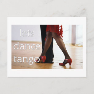 Tango Dancers! Postcard