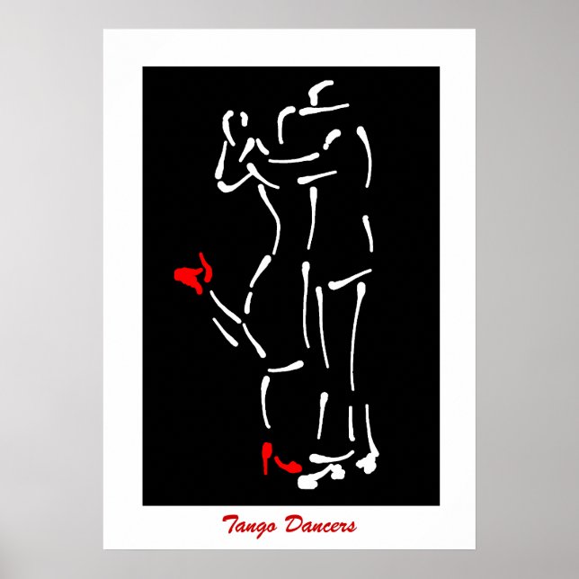 Tango! Dancers (Red Shoes) design Poster (Front)