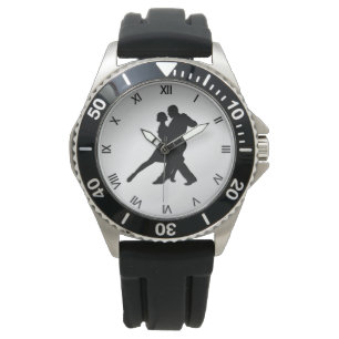 Tango Dancers Silhouette Watch
