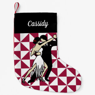 Tango Dancers Small Christmas Stocking