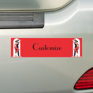 Tango Dancers Thunder_Cove Bumper Sticker