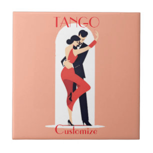 Tango Dancers Thunder_Cove Ceramic Tile
