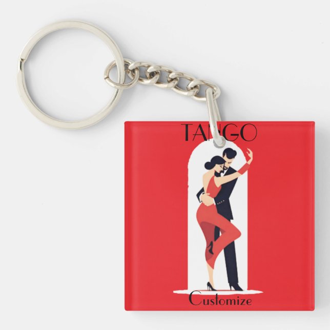 Tango Dancers Thunder_Cove Key Ring (Front)