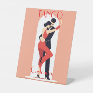 Tango Dancers Thunder_Cove Pedestal Sign