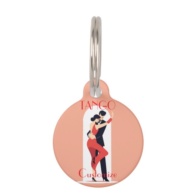 Tango Dancers Thunder_Cove Pet Tag (Front)