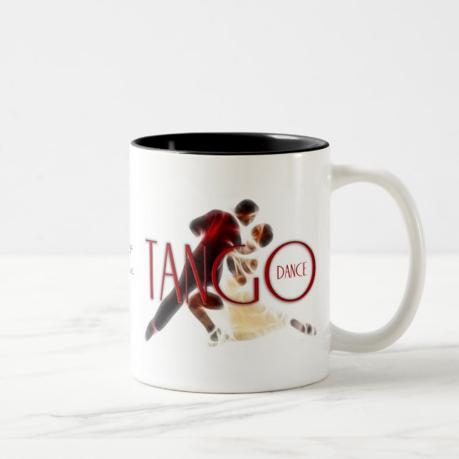 Tango dances Two-Tone coffee mug (Right)