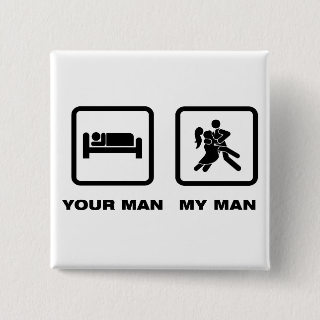 Tango Dancing 15 Cm Square Badge (Front)