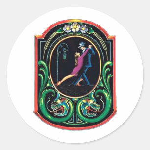 Tango design! Tango Art! Classic Round Sticker