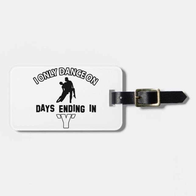 Tango Designs Luggage Tag (Front Horizontal)