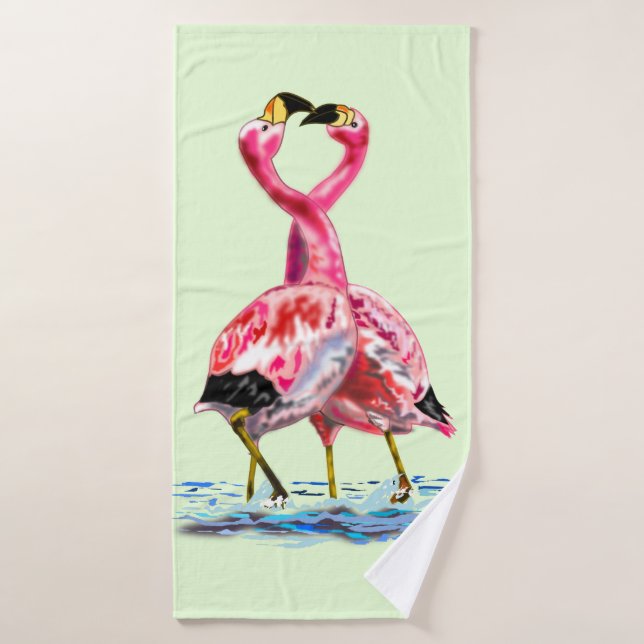 Tango Flamingo 1 Bath Towel (Bath Towel)