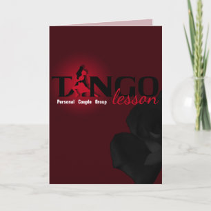 Tango Lesson - Card Greeting, Note
