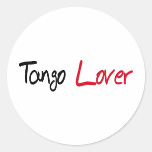 Tango Lover Products! Classic Round Sticker