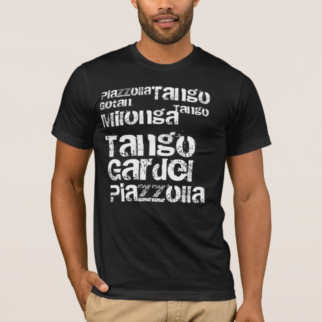 Tango Milonga and Piazzolla T-Shirt (Front)